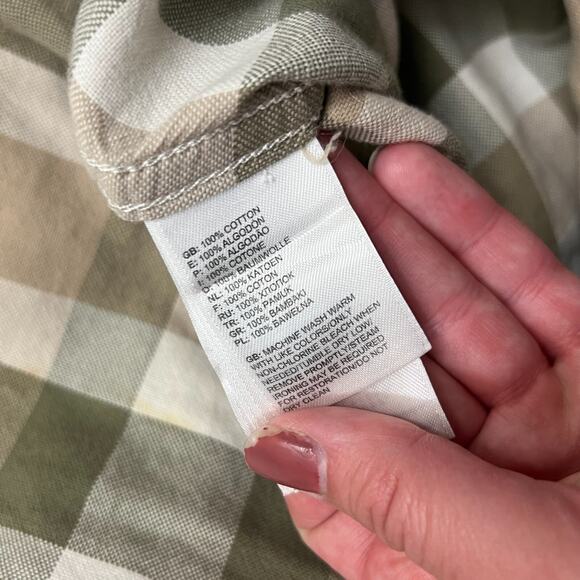 The North Face Shirt Men's Large Multicolor Plaid 100% Cotton Pockets Button-Up - Picture 6 of 10